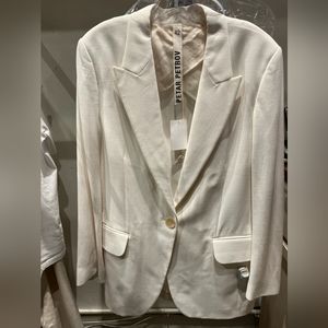 NWT $1620 Petar Petrov cream blazer